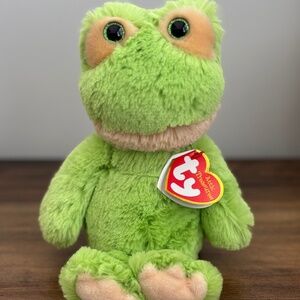 NWT Rare TY Attic Treasures Beanie FLOYD Green Frog Toad Beanie Plush 2018 TAG